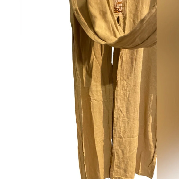 Meeka Trading Co tan tank tunic with slits size Large women’s EUC - Picture 3 of 8